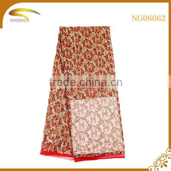 Custom Wholesale Clothes Accessories African Style French Lace Trim Floral photo-5