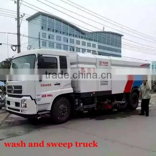 Dongfeng 4X2 New Products Wash and Sweep Truck for Sale
