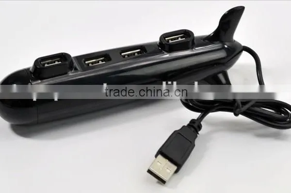 Promotional Gift Submarine Shaped 4 Port Usb Hub for Computer Laptop photo-4