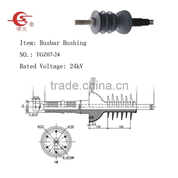 24kV 1600A Wall Through Bushing