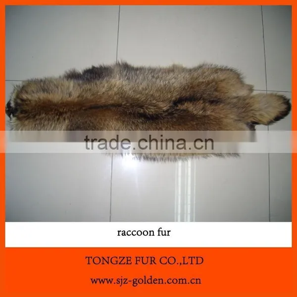 Natural Raccoon Fur Skin for Garments, Collars photo-2