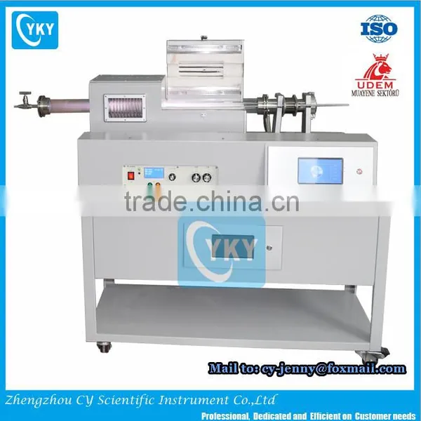 1200 Single Heating Zone Three Way Gas Flowmeter CVD System for Graphene Growthing photo-2