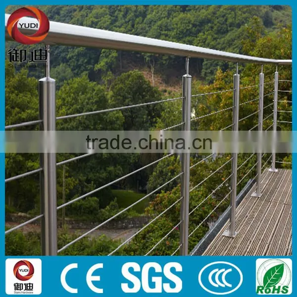 SUS304/316 Terrace or Deck Stainless Steel Cable Handrail photo-3