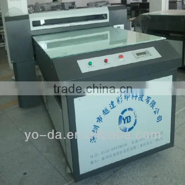 Yueda Large Format Digital Flatbed Printer With DX5 Print Head and White Ink