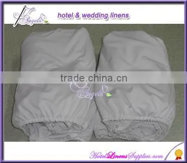 White Spandex Table Covers, White Lycra Table Covers, Fitted Stretch Table Covers for Round Banquet Tables(top Dia-5' or 6') photo-3