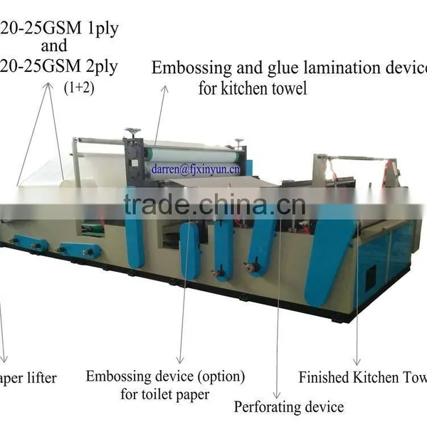 XY-TQ-D Semi-automatic Kitchen Paper Towel Making Machine photo-2