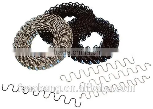 high carbon steel round zigzag spring for sofa .