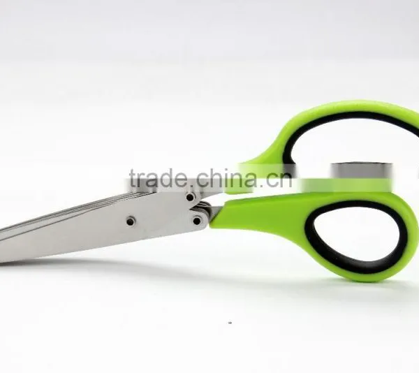 Stainless Steel Kitchen Scissor Chopped Green Onion Scissor Many Layer Paper Shredding Scissors photo-6