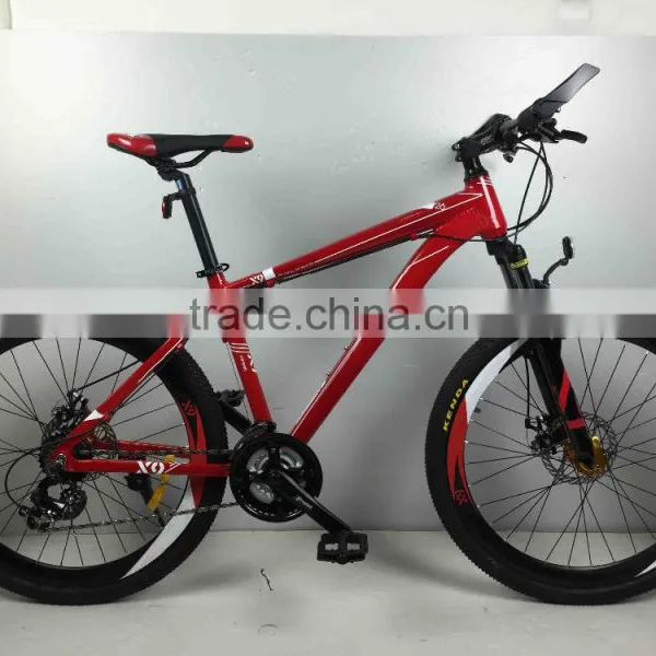 Customized aluminum mtb full suspension frame 24speed mountain bike 29er