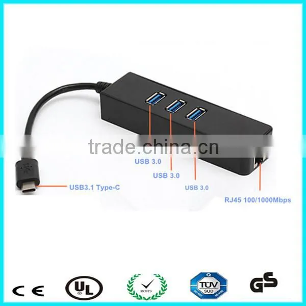 AX88179 USB3.1 Gigabit Rj45 Converter Type c Usb Ethernet Adapter for Macbook photo-2