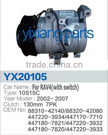 88310-42140 88320-42080 447220-3934 447170-7710 10S15C Auto Compressor for Toyota RAV4 ac Compressor photo-2