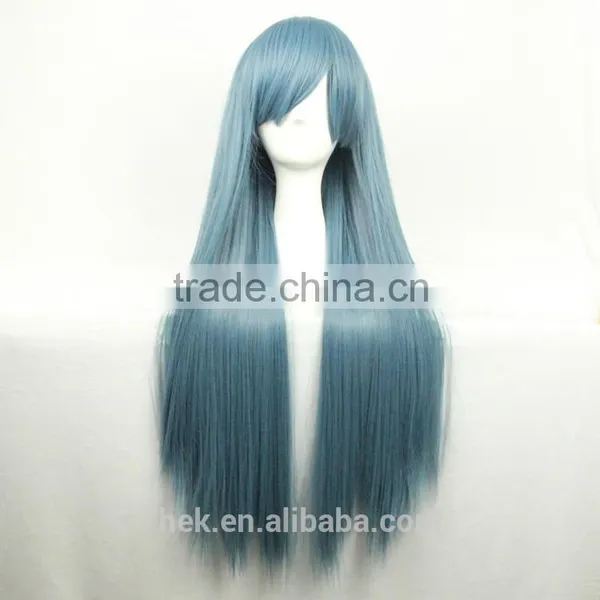 Cheap Fashionable Cosplay Wig Long Straight Human Wigs 80cm photo-5