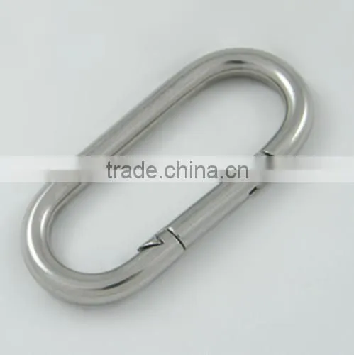 Stainless Steel Carabiner Straight Spring Snap Hook