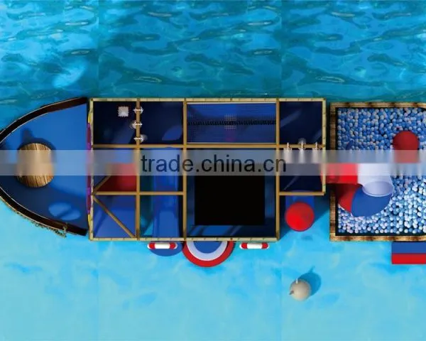 Kaiqi Updated PVC Indoor Playground Equipment Pirate Ship Theme With Large Balls KQ60270A photo-2