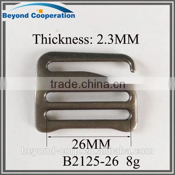 26mm Gun Metal Finished Ladder Buckle for Canvas Belt