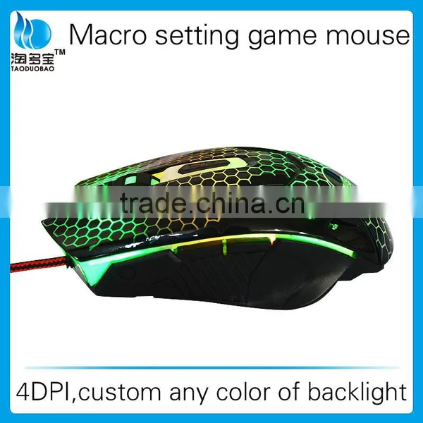 High Quality Colorful LED Backlits Gaming Mouse Custom Gaming Mouse photo-4