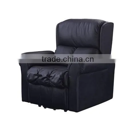 New Fashion Black Leather Living Room Furniture Recliner Chair photo-2