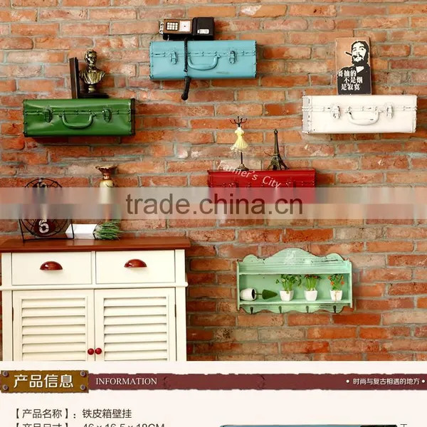 Antique Vintage Classic Metal Suitcase Decoration For House Room Cafe,Restraunt,Bar photo-2