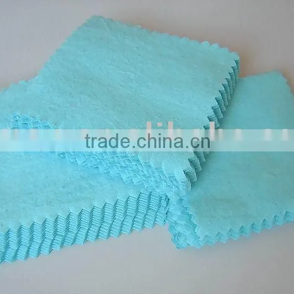 80x80mm Blue Color Silver Polishing Cloth