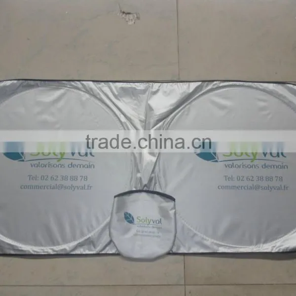 Car Front Window Sunshade/nylon Full Color Printing/customized Logo Design photo-6