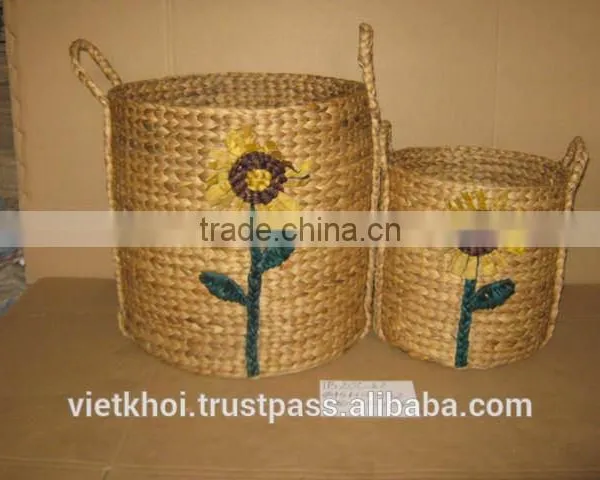 Round Seagrass Basket (website: Vietkhoico.ltd) photo-2