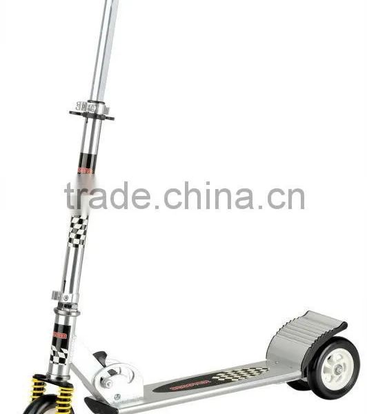 Best Sell Scooter for Children and Adult With Rubber 130mm Wheel Double 3 Wheel Kick Scooter on Sale 2015 MB-883B