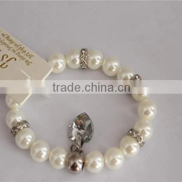 High Quality Fashion Pearl Bracelet, Crystal Pearl Bracelet