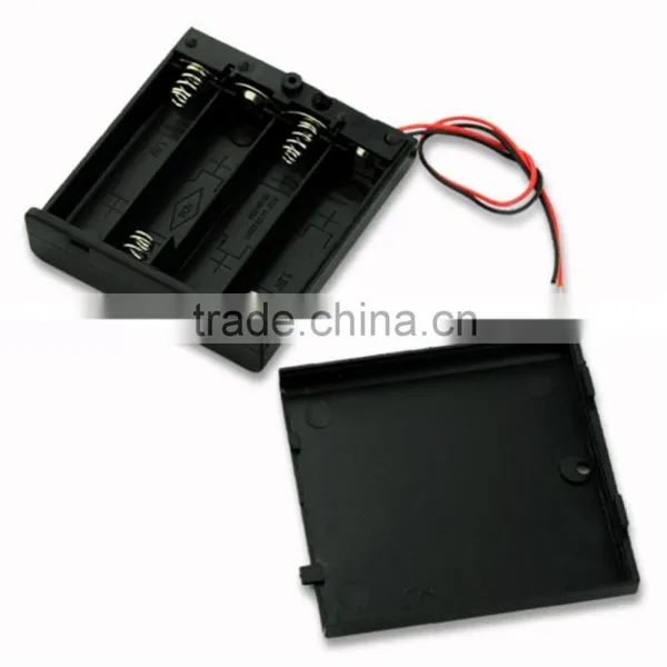 Battery Tray 4 AA Stud and Socket 4AA Plastic Battery Holder Plastic Battery Case photo-2