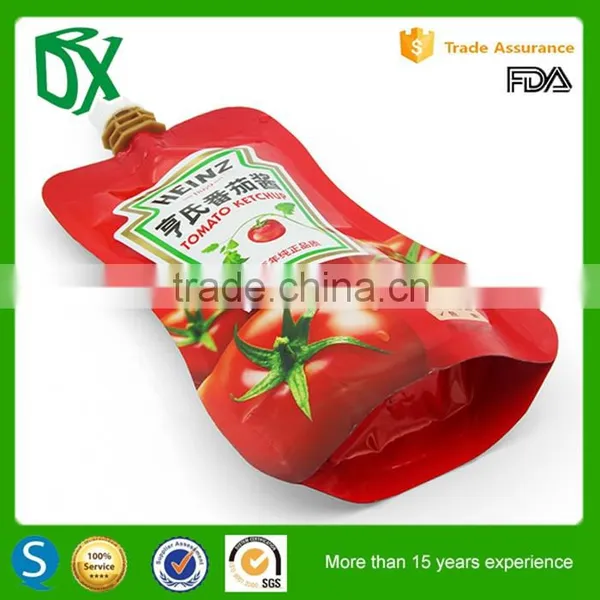 Shopping Online Websites Liquid Stand up Aluminum Foil Custom Screw Cap Pouch Plastic Spout Bags photo-4