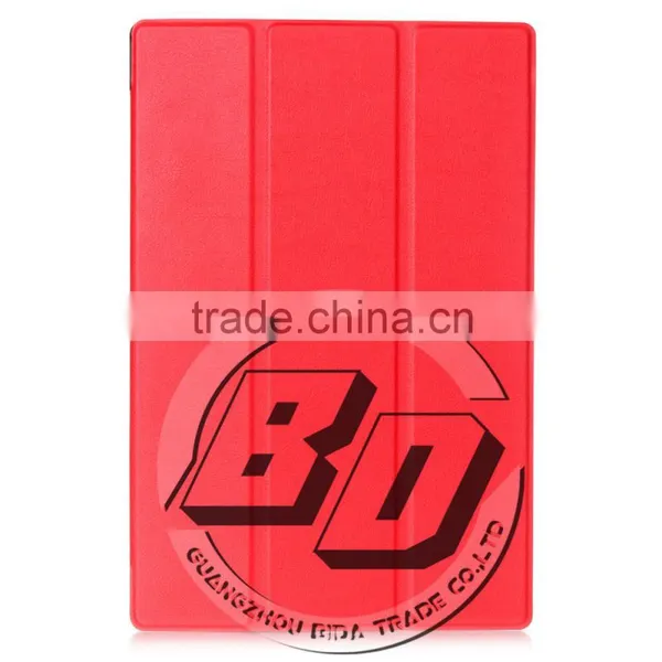 Manufacturer Wholesale Professional Three Folding Stand PU Leather Tablet Case For Sony Xperia Z4 Tablet Lowest Price photo-3