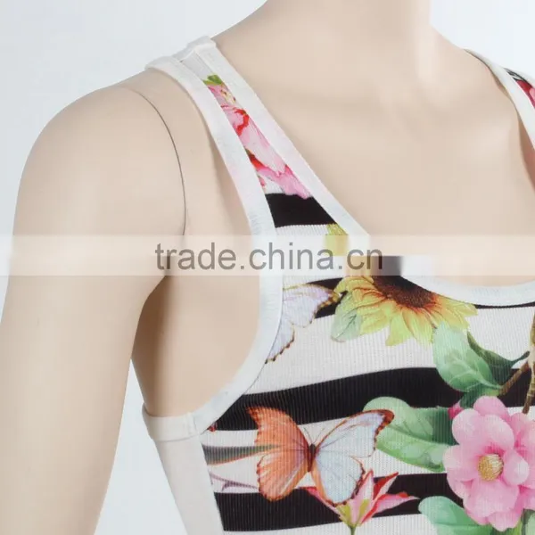 F5S15246 Fitness Printed Tank Tops for Women Manufacturer photo-4