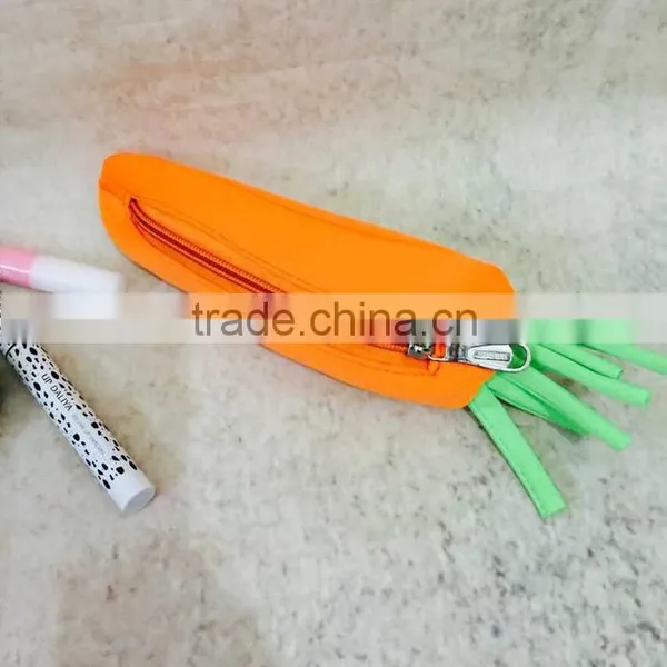 School Supply Creative Carrot Design Pen Bag 3D Pencil Bag for Kids photo-4