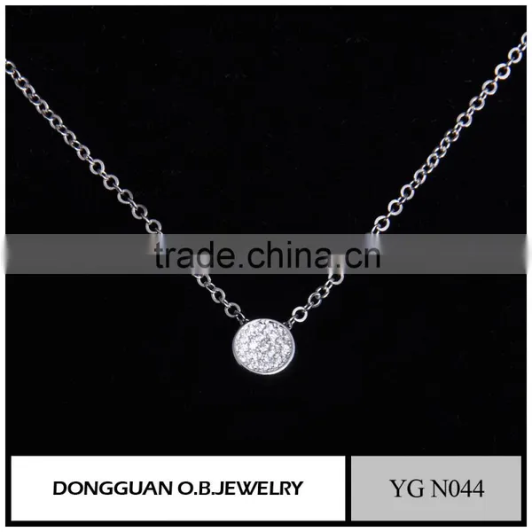 925 Sterling Silver Lucky Jewelry Necklace Fashion Rhodium Plated Chain Necklace From China photo-4