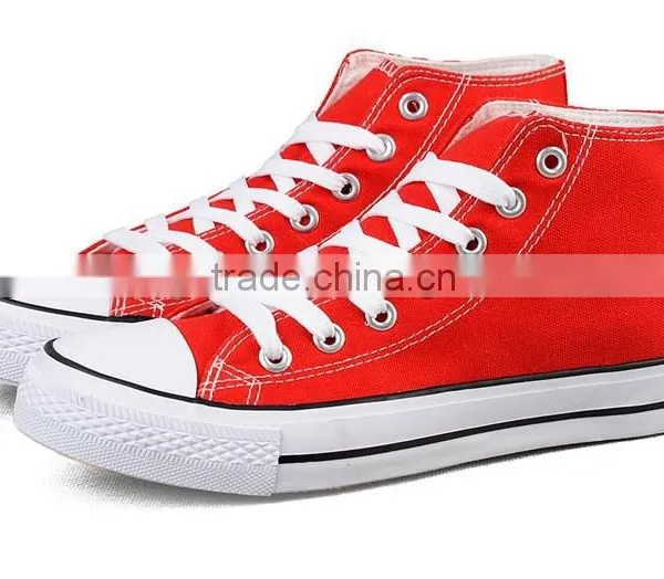 2016Fashion High Top Sneakers Unisex Canvas Shoes Lace up Shoes photo-4