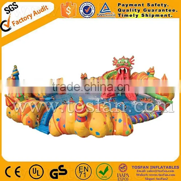 Super Quality Inflatable Water Sport Park Slide Pool for Land A9041 photo-2