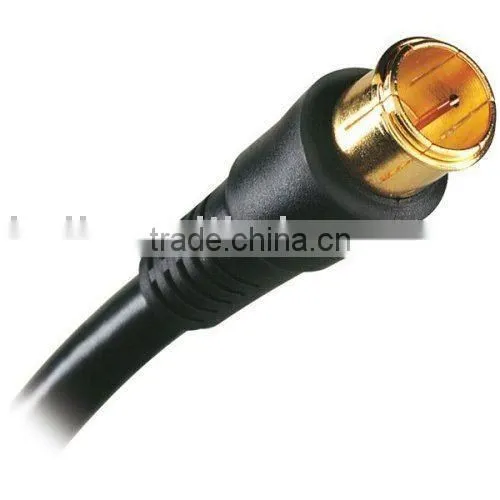 RG6/U Coaxial Cable With Plug,used for Household TV System