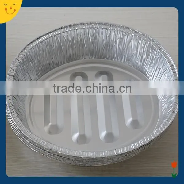 Foil Containers Oval Quality Aluminium Turkey Roasting Tray Aluminum Foil Roaser Pan photo-2