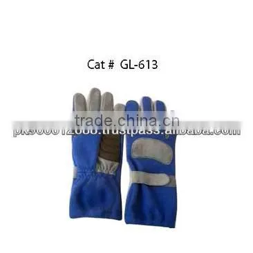 Black And White Karting Gloves