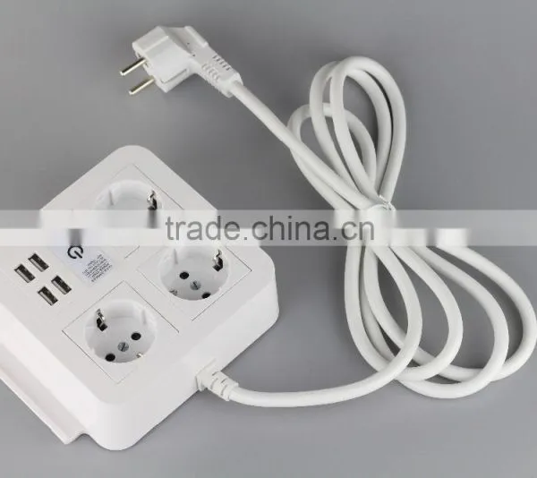 Schuko Standard 5V 8A Charging 4 Usb New Arrival Outlets With Phone Holder photo-2
