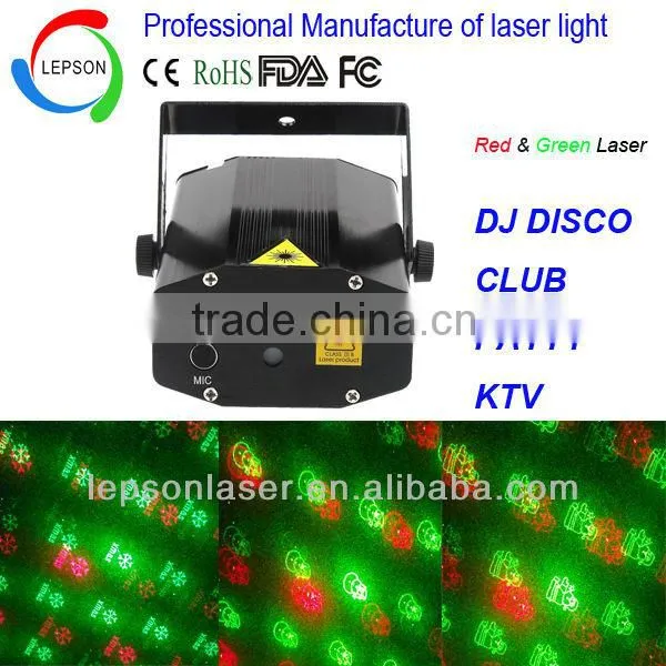 Red Green Mini Gobo Laser Light Sound/auto Control, More Than 20 Different Patterns