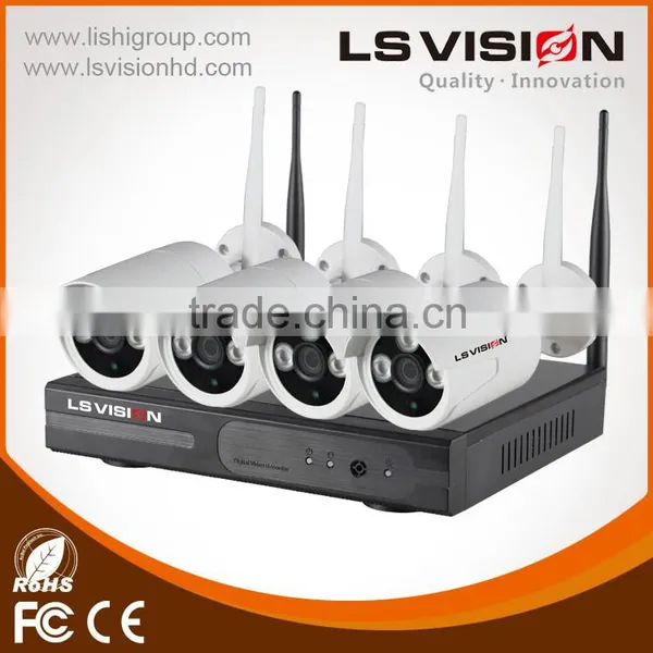 LS VISION 2.4G Strong Wifi Signal 960P 4/8 ch Wireless Ipcamera Top Brand With CE FCC Rohs Certificate