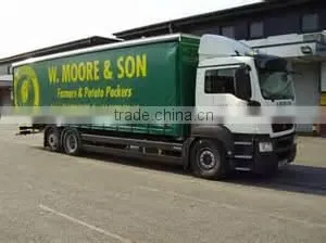 Waterproof and High Tear Strength PVC Tarpaulin Printed Truck Side Curtain Cover Fabric photo-5