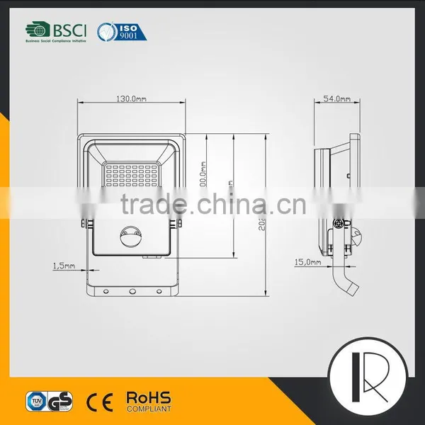 High Bright 10W Cranked Bracket Sensor LED Floodlight photo-5