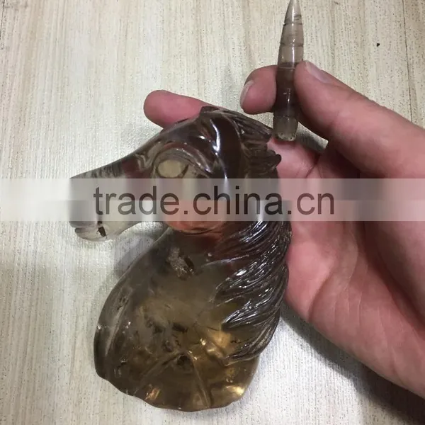 Natural Smoky Rock Quartz Crystal Unicorn photo-6