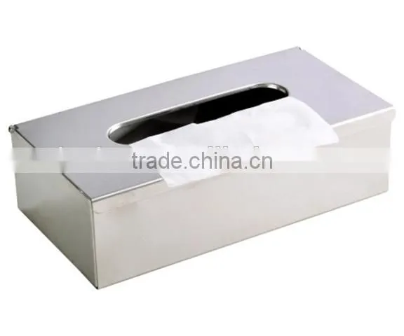 Stainless Steel Tissue Box Top Open