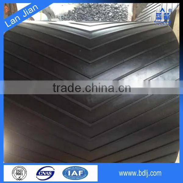 China Export Market Good Elasticity Rubber v Guide Conveyor Belt photo-4