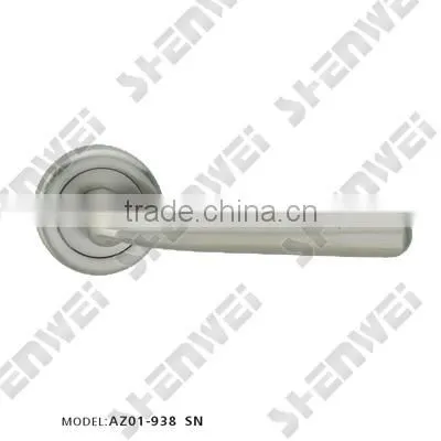 AZ01-938 SN Zinc Door Handle on Rose