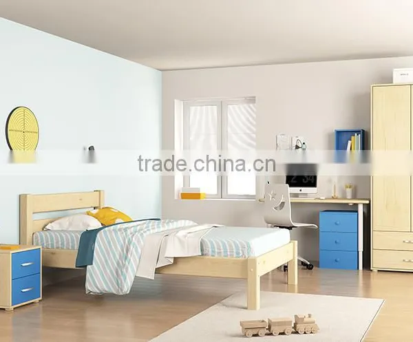 Foshan Factory Supply Modern Design Solid Wood Kids Bed photo-5
