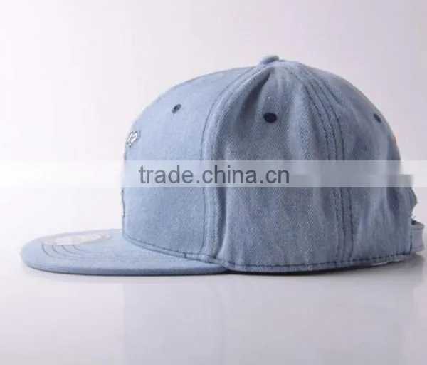 High Quality Custom Blank Flat Cap Wholesale Snapback Cap Cotton Hip Hop Cap photo-3