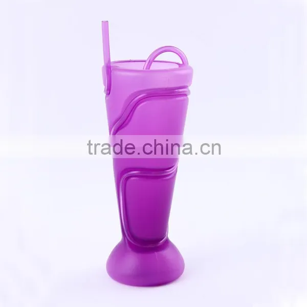 New Design Colorful Plastic Cups With Straw photo-6